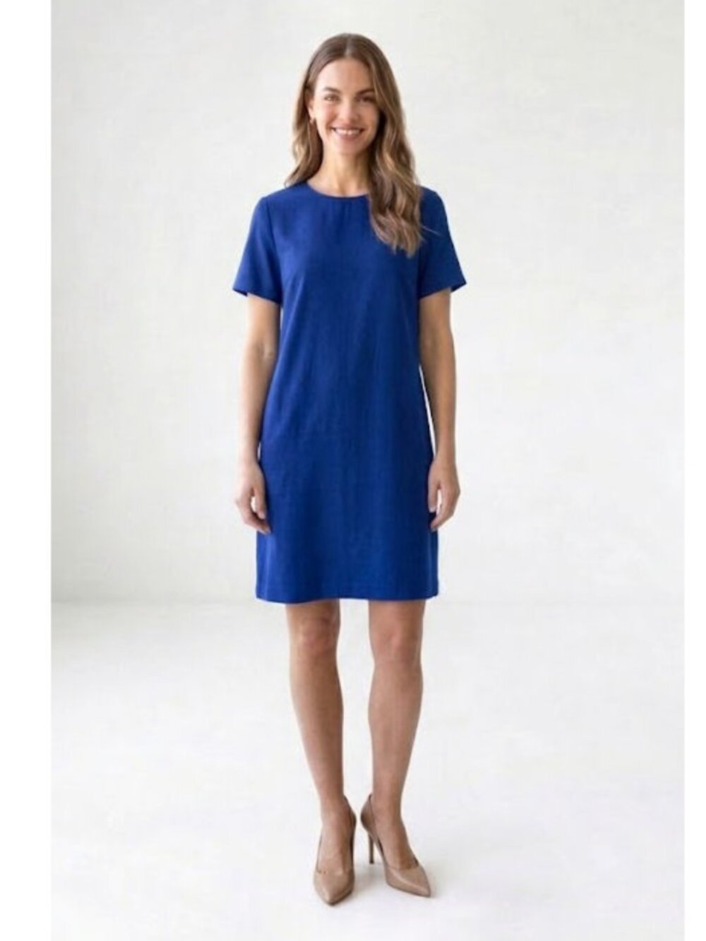 Felicity & Coco Classic Shift Dress, Blue, Womens Size Small